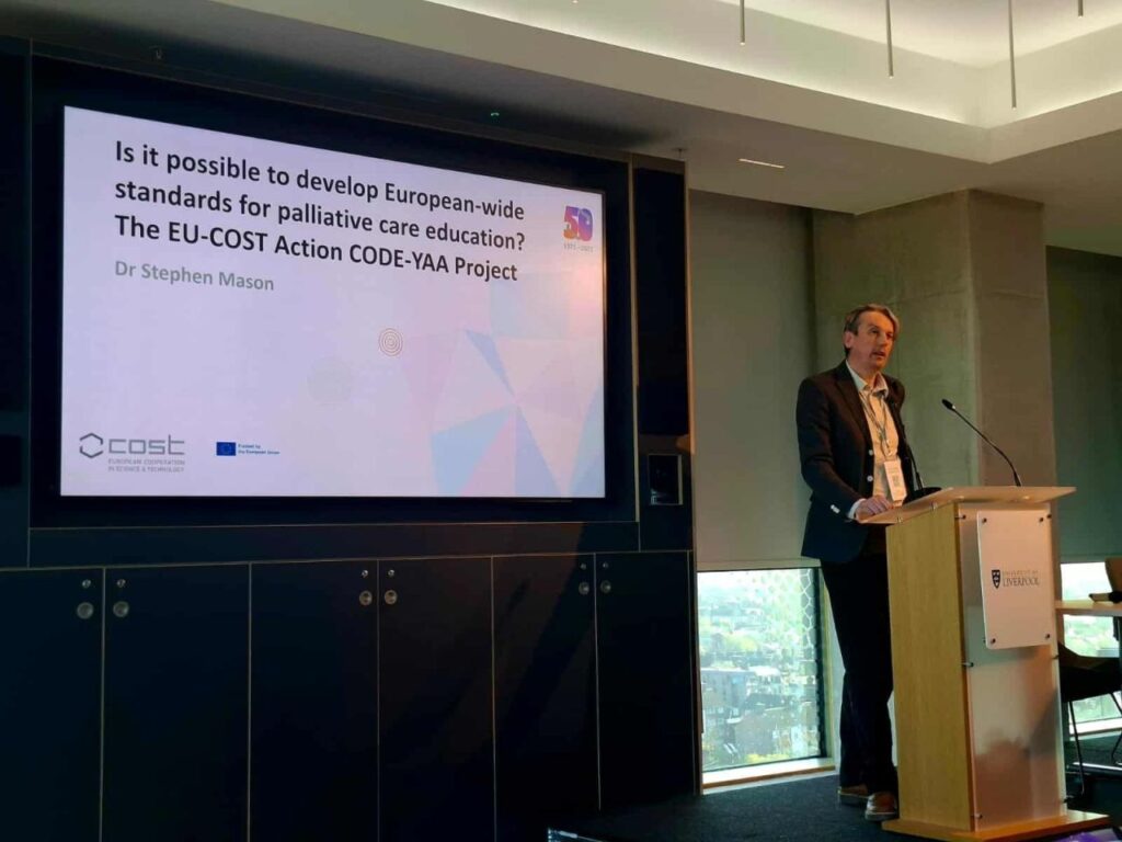 Dr. Stephen Mason Leads Discussion on Developing European Palliative Care Education Standards at Liverpool Conference