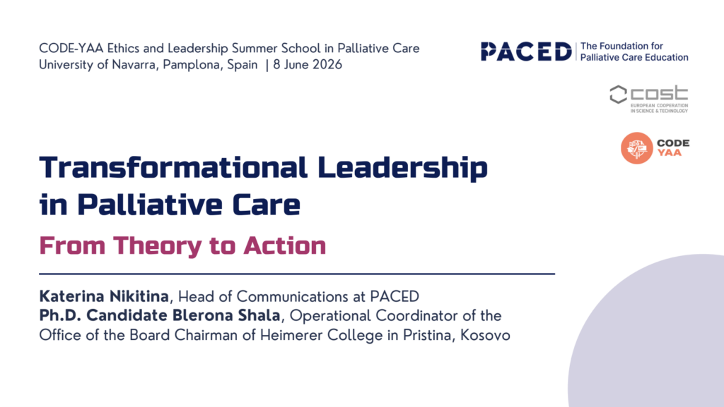 Summer School 2026 - Workshop L1: Leading Change in Palliative Care: From Vision to Competence